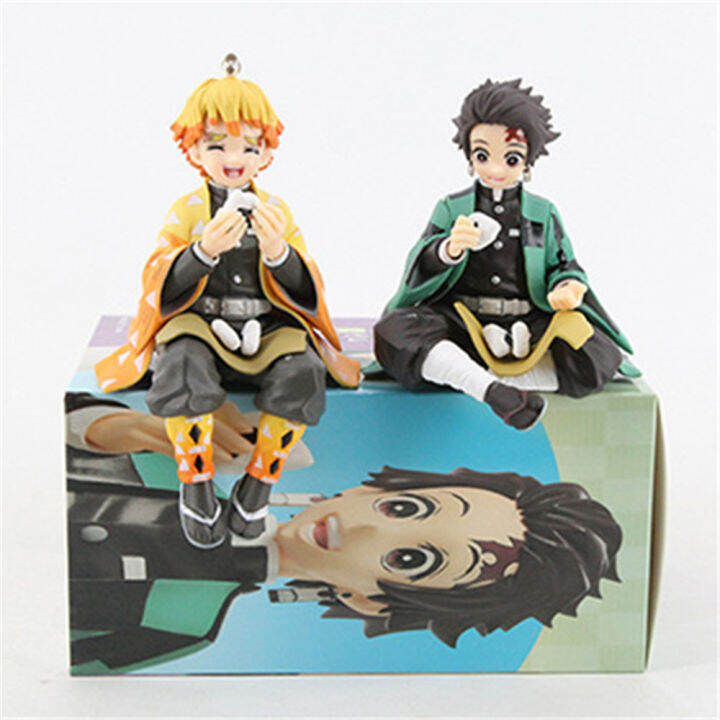 Premium Chokonose Figure Anime Demon Slayer Kamado Tanjirou Agatsuma Zenitsu  Eat Rice Balls PVC Action Figure