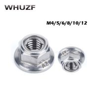 2Pcs M3 M4 M5 M6 M8 M10 DIN980 304 Stainless Steel Flange Type Hexagon Nuts All Metal Nuts Locking Lug Lock Nuts Nails  Screws Fasteners