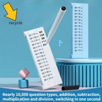 Children Reusable Oral Arithmetic Practice Recycle Writing Board Addition and Subtraction Learning Math Calculate Exercise Set Calculators