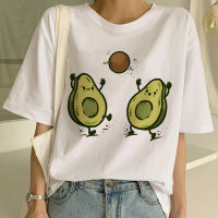 【YY】New Avocado Shirt Vegan T Shirt Women Harajuku Kawaii Short Sleeve T-shirt 90s Korean Style Tshirt Fashion Top Tees Female