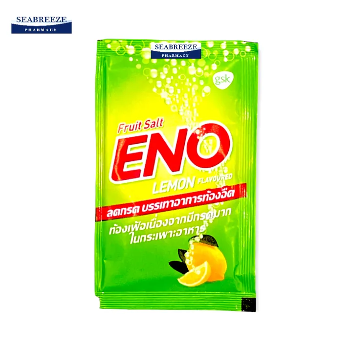 ENO LEMON FLAVOURED EFFERVESCENT POWDER 4.3 Gอีโน รสมะนาว ฟรุตซ้อลต์
