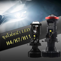 1PCS Y7 high-power mini dual-light เลนส์ขนาดเล็ก LED ไฟหน้า H4 รถยนต์และรถจักรยานยนต์ fisheye spotlight ของตัวเอง tangent DVISUVพลังงานสูง130วัตต์Y7 H4 Ledไฟหน้ารถH4มินิโปรเจ