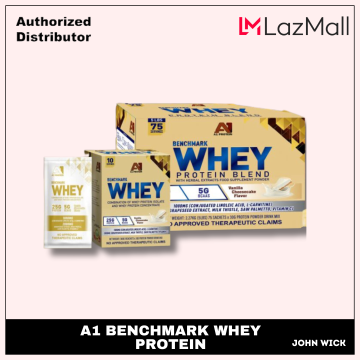 A1 Whey Protein Benchmark Your Essential Muscle Building Sachet Lazada Ph