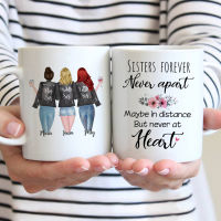 23 Sisters Personalized Mug Forever Never Apart White Mugs Coffee Cups Girls Gift 11oz15oz RR2128