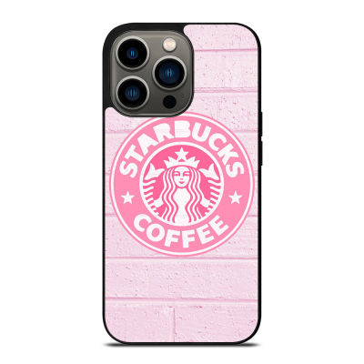 Star bucks Coffee Pink Wall Phone Case for iPhone 14 Pro Max / iPhone 13 Pro Max / iPhone 12 Pro Max / XS Max / Samsung Galaxy Note 10 Plus / S22 Ultra / S21 Plus Anti-fall Protective Case Cover 273