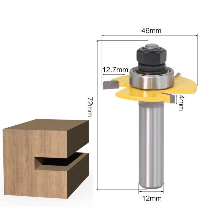 pengilangan-pemotong-t-สล็อตร่องบิตเราเตอร์-เราเตอร์6mm8mm12mm-14-12-ก้าน3ขลุ่ยเครื่องมือการกัดไม้