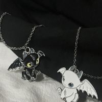 New Cute Night Fury Dragon Necklaces For Women Mens Ghost Panda Dragon Pendant Couple Pendant Necklaces Cartoon Chains Jewelry