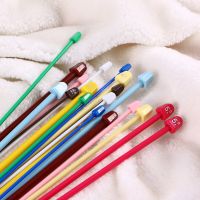 Knitting Needles Needle Crochet Weaving Stick Tool Straight Hooks Wool Yarn Afghan Sweater Set Single Pointed Plastic Scarf Sponges Scourers Cloths