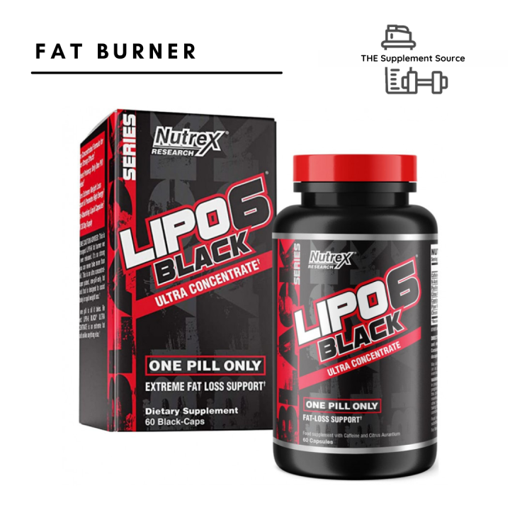 Lipo 6 Black Ultra Concentrate Fat Burner 20, 50, 100 caps Weight Loss
