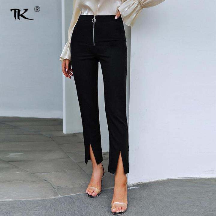 2021womens-black-split-pants-high-waist-zipper-solid-trousers-for-women-elegant-office-ladies-casual-2021-autumn-spring-fashion