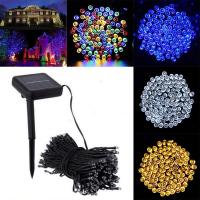 12M 100 LED Solar Light Outdoor Waterproof LED String Fairy Lights Christmas Garland Solar Powered Street Lamp Garden Decoration