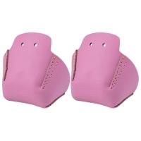 1 Pair Roller Skates Toe Cap Guards Protectors PU Roller Skate Cap with 4 Holes Toe Cap Guard Protectors