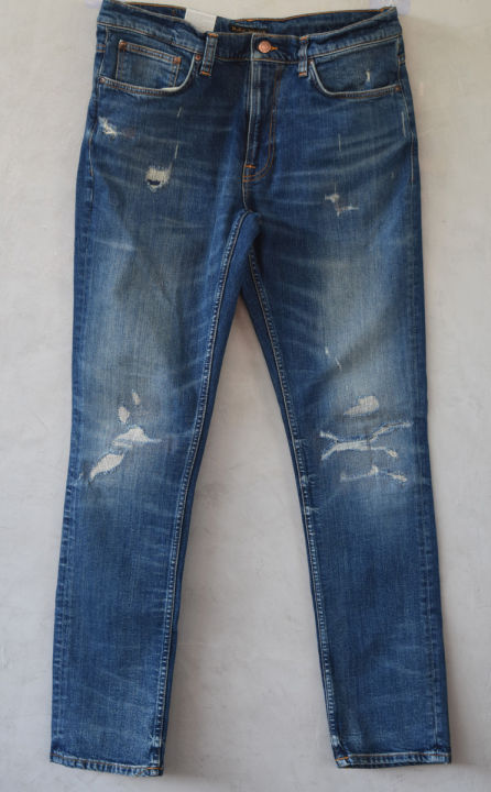 ร้านจริงต้อง-babyshiw-nudie-jeans-แท้ลดเกือบสองพัน-lean-dean-beaten-indigo-limited