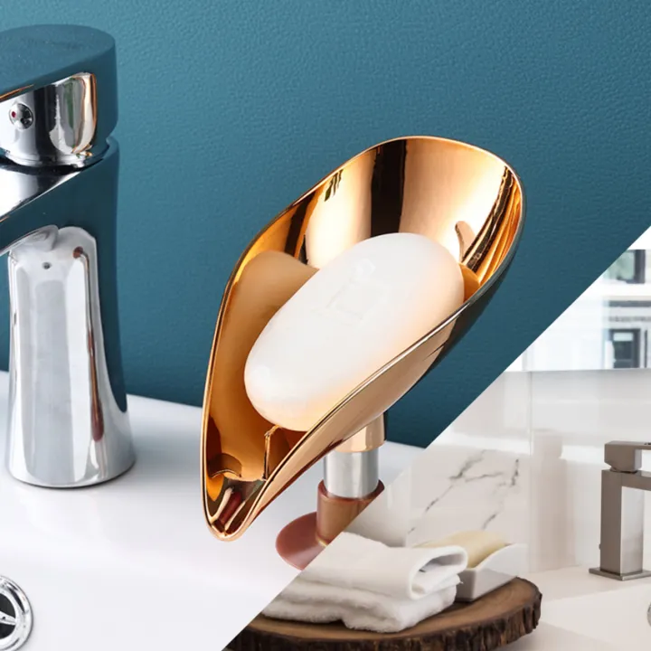 Kotak Sabun Cuci Piring Berbentuk Daun Emas