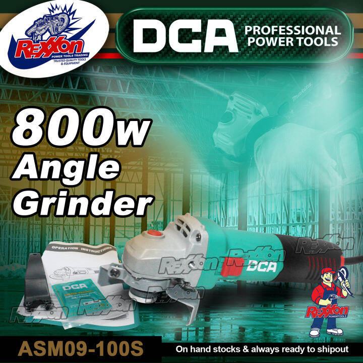 DCA 800W Angle Grinder ASM09-100S Rexxon Power Tools Trading | Lazada PH