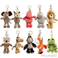 【YF】№✜℡  Cartoon Keychain Elephant Turtle Wolf Hippopotamus Koala Tiger Soft