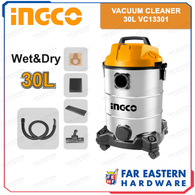 INGCO Vacuum Cleaner 30 Liters Wet & Dry 1300W VC13301 INPTCD Lazada PH