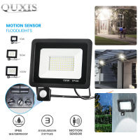 LED Light Sensor 10W/20W/30W/50W/100W LED IP66ฟลัดไลท์กันน้ำปรับได้ PIR Sensor AC 220V Light Street ไฟกลางแจ้งสี่เหลี่ยม