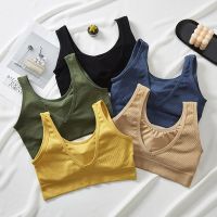 Beauty Back Seamless Threaded Girl Bra Vest Without Steel Ring Wrapped Chest Wide Shoulders Comfortable Top Underwear Sports Bra