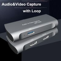 ﹊✿☄ 4K Loop 1080P USB 2.0 Video Capture Card MIC Type C HDMI-compatible Video Capture Board FOR PS4 Game Record Live Streaming Plate