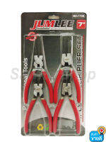 ชุดคีมถ่างแหวน-คีมหุบ 4 ตัวชุด 7" JUMLEE รุ่นงานหนัก