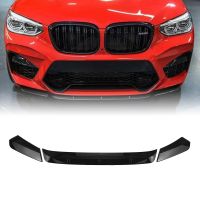 For BMW X3M F97 X4M F98 2019-2022 Front Bumper Spoiler Lip Gloss Black/Carbon Fiber Look Car Lower Splitter Guard Plate Blade