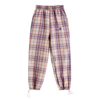 20212021 New Fashion Harajuku Plaid Pants For Women Trousers Streetwear Woman Loose Pants Autumn Ladies Causal Pants Pink Sweatpants