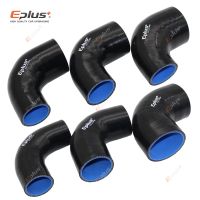 EPLUS Universal Silicone Tubing Hose Connector Intercooler Turbo Intake Pipe Coupler Hose 90 Degrees Multiple Sizes Black