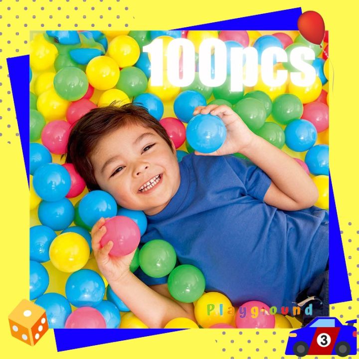 ถูกที่สุด-ลด-30-บอลสี-ลูกบอลคละสี-100ลูก-ขนาด-8cm-colourful-balls-100pcs-ถูกที่สุด-ลด-30