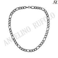 ANGELINO RUFOLO Necklace ดีไซน์ Forever Chain สร้อยคอ Stainless Steel 316L(สแตนเลสสตีล)คุณภาพเยี่ยม สีเงิน