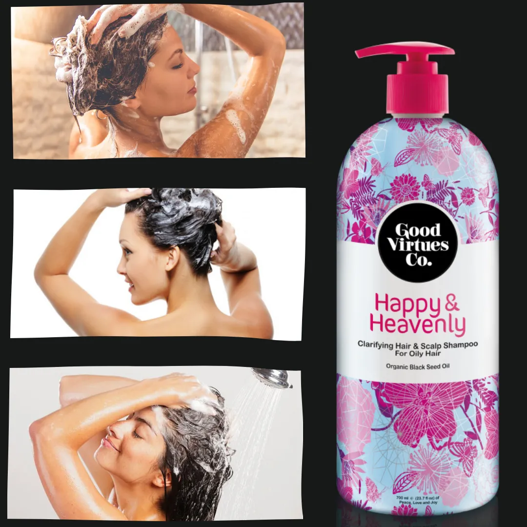 Women Halal Hair Wash Oily Sweat Hair Care Good Virtues Co Clarifying Hair  & Scalp Shampoo For Oily Hair 700ml | Lazada