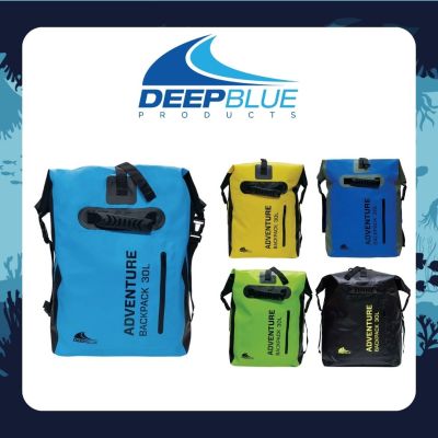 DEEP BLUE Adventure Backpack 30L Dry Bag waterproof scuba diving freediving snorkeling  BLUE / SKY BLUE / CITRUS / YELLOW / BLACK