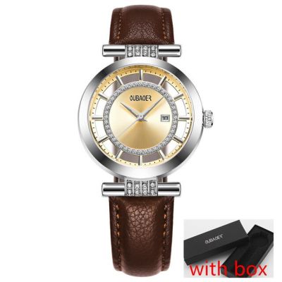 OUBAOER นาฬิกาข้อมือควอตซ์นาฬิกาข้อมือหรูหราสำหรับผู้หญิง,Femme5ชุดชุดนาฬิกาข้อมือสตรีนาฬิกาแฟชั่นสุภาพสตรีใหม่
