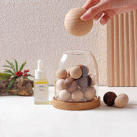 Creative Solid Wood Diffuser ลูกปัดไม้ชุดถ้วยแก้ว Fire-Free Home Aromatpy Diffuser ในร่มห้องนอน Decoration