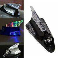 ไฟรถยนต์Car Wind Power Shark Fin Shaped LED Warning Flashing Light Lampเสาอากาศรถยนต์ไฟแฟลชไฟสายรุ้ง