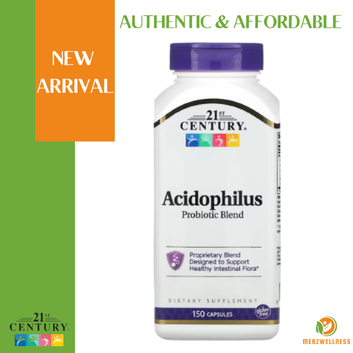 21st Century, Acidophilus Probiotic Blend, 150 Capsules | Lazada PH