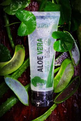 KAPOR ALOE VERA Fresh and Gentle Gel เจลว่านหางจระเข้ผสมใบบัวบก และสารสกัดออร์แกนิค 90 มล.(1 หลอด)