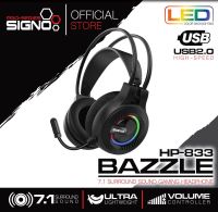 HEADSET หูฟัง SIGNO HP-833 BAZZLE ระบบเสียง 7.1 Surround Gaming Headphone