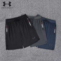 【โอเวอร์ไซซ์】 Under Armour ของแท้ 100 กางเกงขาสั้น ผ้าทอ แบบแห้งเร็ว สําหรับผู้ชาย เหมาะกับการเล่นกีฬา