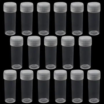 5 Layer Cylinder Stackable Containers Clear Plastic Round Storage for Case  for Eye Powder Gems Beads