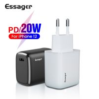 【Taotao Electronics】 Essager 20W USB Charger สำหรับ iPhone 12 Mini Pro Max Quick Charge QC PD 3.0 Type C โทรศัพท์มือถือ Fast Wall Charging Adapter