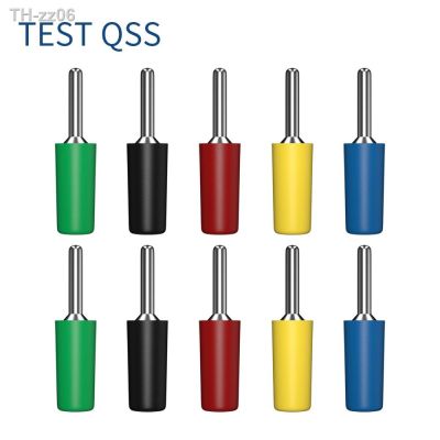 QSS 10PCS 2MM Banana Plug Nickel Plated Electrical Terminal Connector Accessories 5 Colors Q.10001