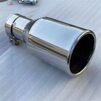 【YP】 steel The flat edge universal  muffler tail throat Car modification Exhaust pipe ajax 2022 2023 h7 androidauto