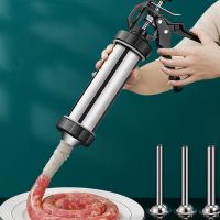 Sausage Stuffer Manual Sausage Meat Fillers Machine Home Made Homemade Sausage Tool Hand Operated Sausage Machines Funnel Nozzle