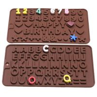 Silicone 26 Letter Number Chocolate Baking Molds DIY Cake Decoration Candy Jelly Fondant Cookies Molds Kitchen Tools Accessories Bread  Cake Cookie Ac