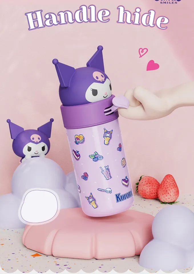 Ruunjoy Hot Sell Stainless Steel Double Wall Flip Lid Thermos Bottle  Portable Cute Sanrio Kuromi Student Gift Drinking Water Cup - China Kawaii  Sanrioes and Anime Cinnamoroll Kuromi My Melody price