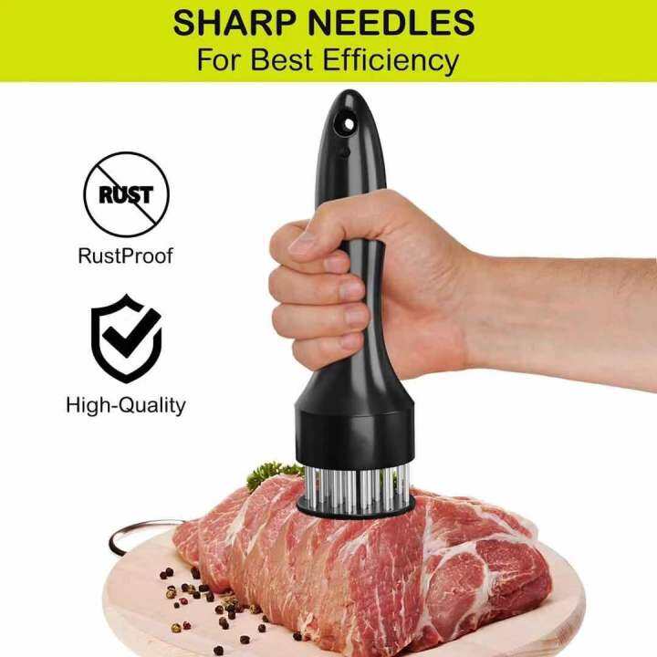Stainless steel meat tenderizer tender meat pin steak pork chop loose