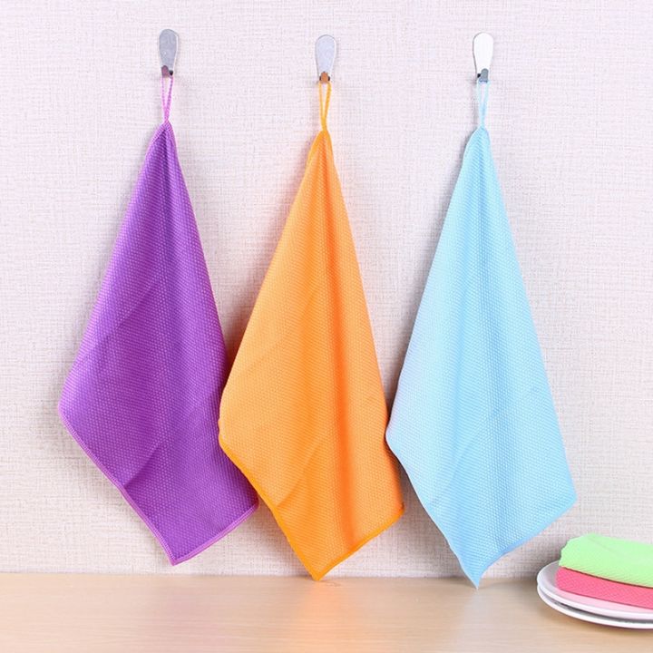 1pc-30x40cm-household-glass-window-cleaning-cloth-kitchen-absorbent-dishcloth-cleaning-rags-washing-towel-scouring-pad