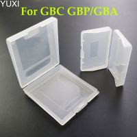 YUXI กล่องพลาสติกชัดเจนสำหรับ GBC GBP สำหรับเกมบอยแอดวานซ์ GBC GBP เกมจีบีเอกล่องที่ใส่การ์ด J93