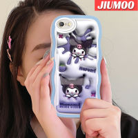 เคส JIUMOO สำหรับ OPPO A71 A71K เคส3D ลายการ์ตูนน่ารักลาย Kuromi เคสมือถือกันกระแทกแบบใสนิ่มเคสโปร่งใสลายกล้องถ่ายรูปฝาครอบป้องกันซิลิกาเจลที่สร้างสรรค์